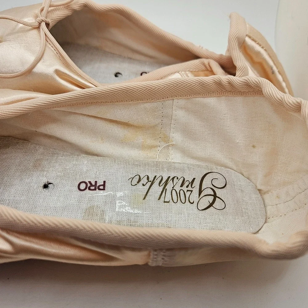 Grishko 2007 Pro Pointe Shoes Ballet Pink Satin Size 6.5 2X H